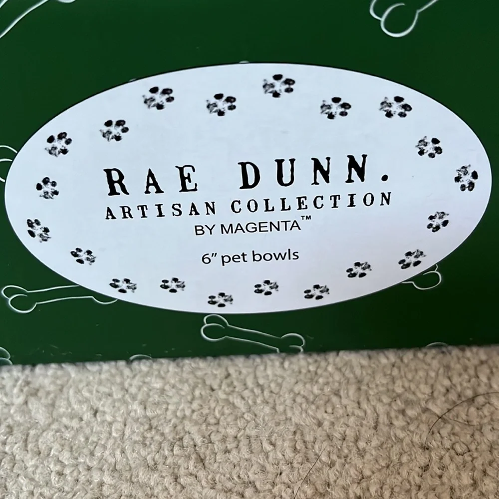 NIB Rae Dunn 6 inch pet bowls